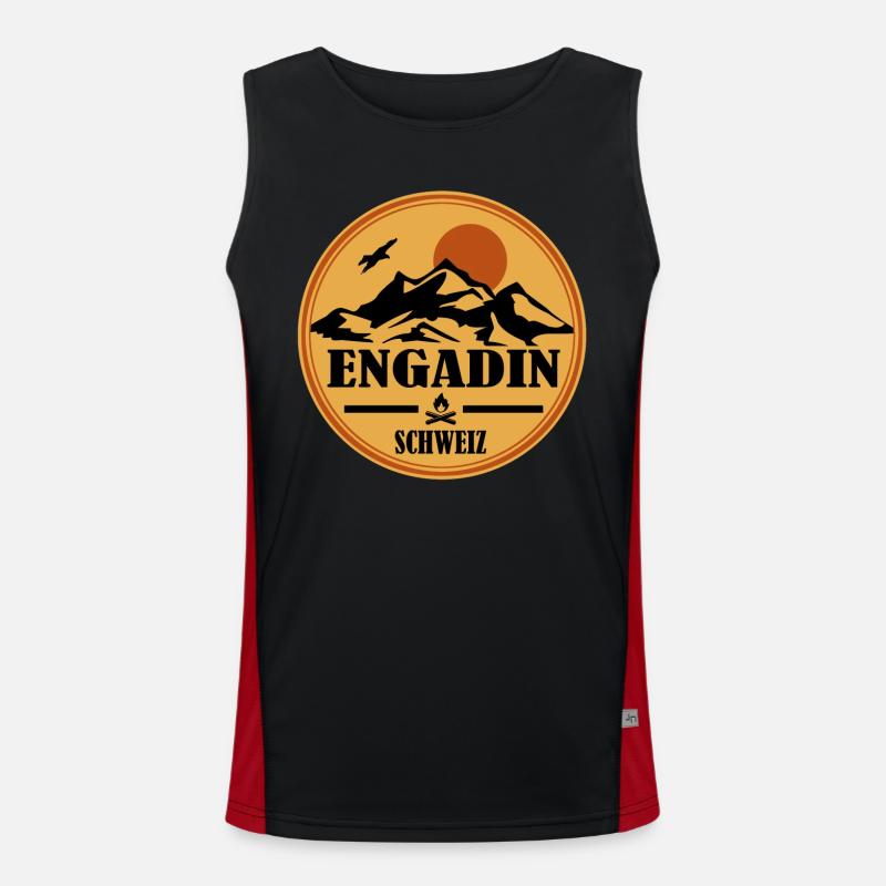 Engadin Funktionelles Kontrast-Tank Top für Männer 