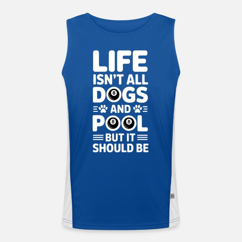 Pool Billiard Spruch Lustig Pool Billiard Geschenk Funktionelles Kontrast-Tank Top für Männer 