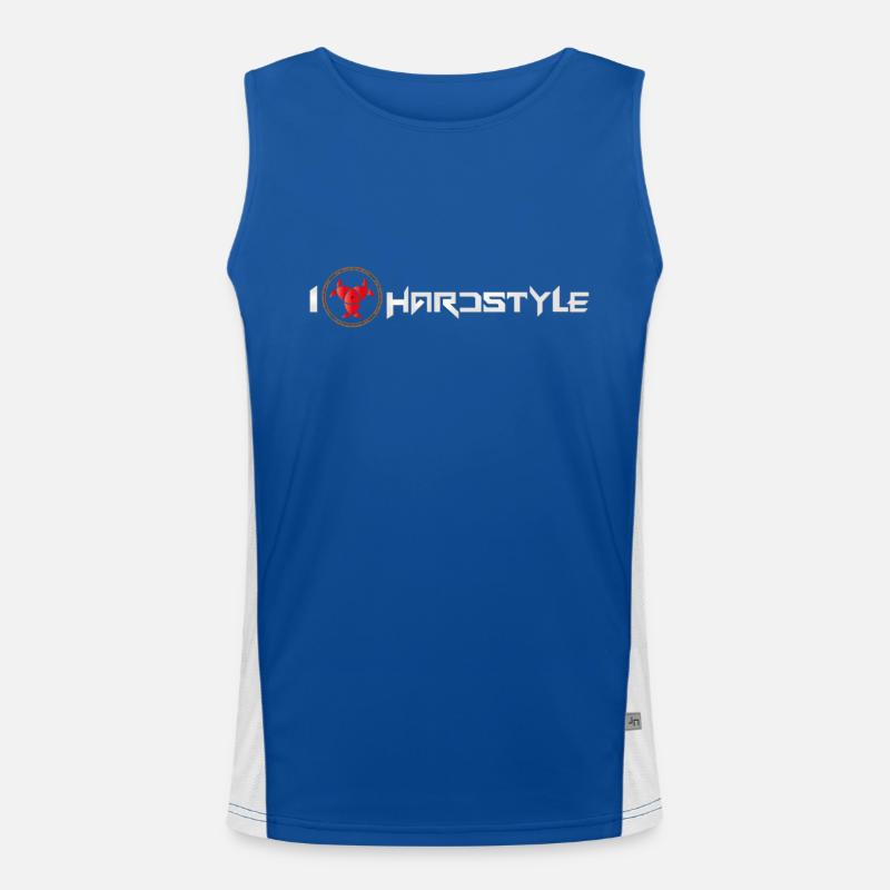 I love Hardstyle Funktionelles Kontrast-Tank Top für Männer 