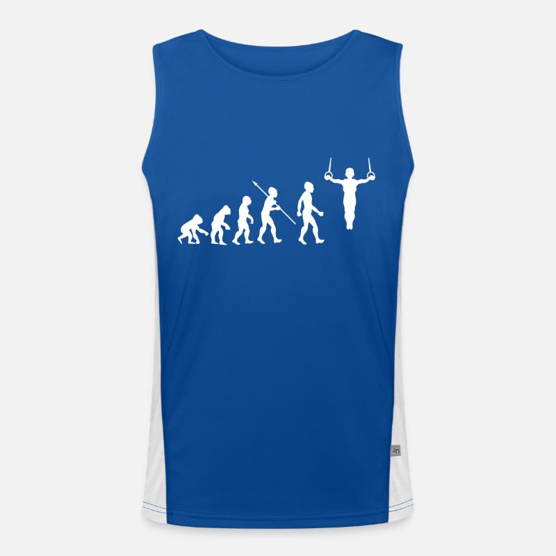 Evolution Gymnastik Turnen Akrobatik Geräteturnen Funktionelles Kontrast-Tank Top für Männer 