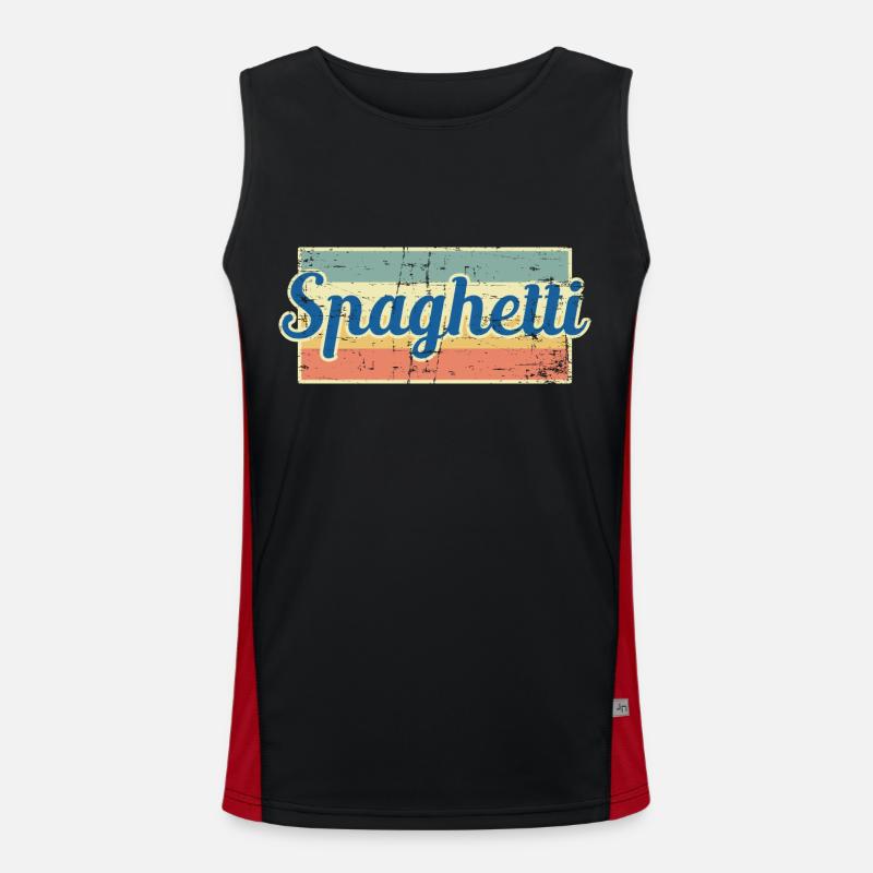 Spaghetti Débardeur respirant contrasté Homme 