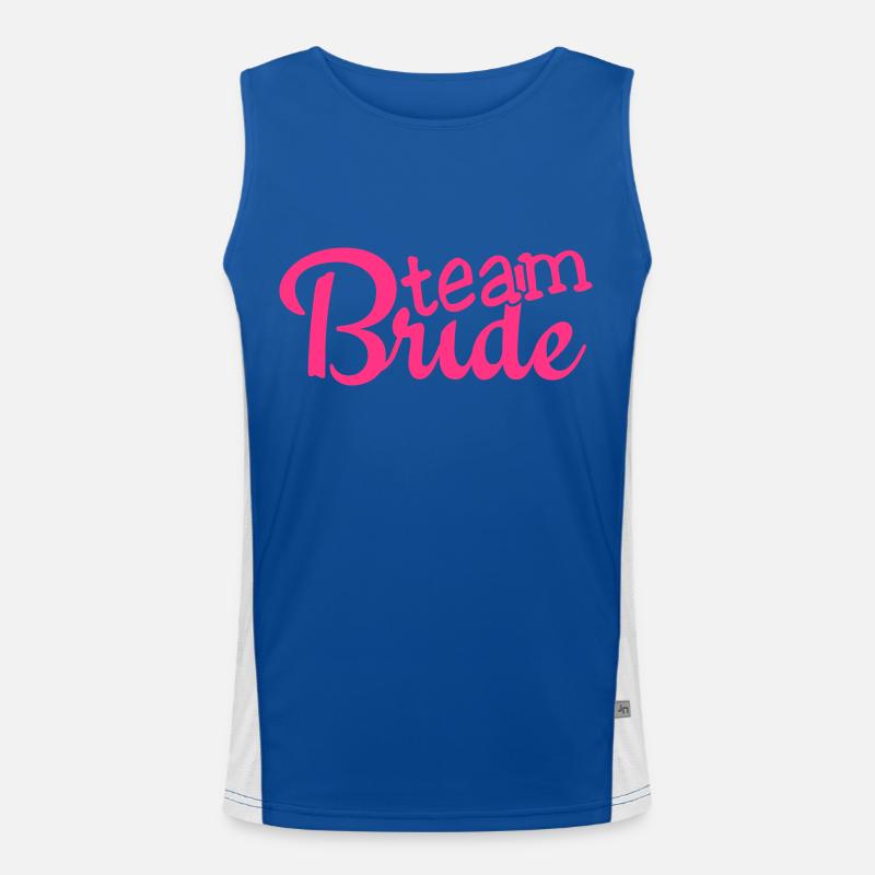 team bride 1c Funktionelles Kontrast-Tank Top für Männer 