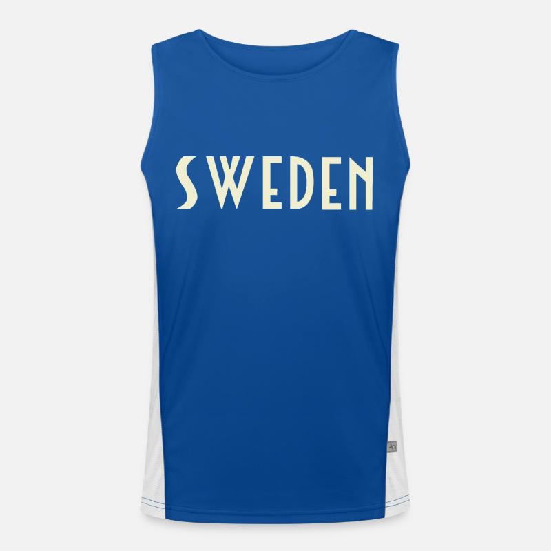 Schweden Funktionelles Kontrast-Tank Top für Männer 