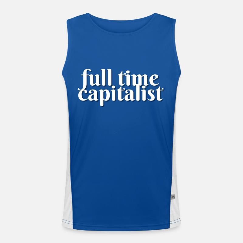 Full-time capitalist Men's Functional Contrast Tank Top 