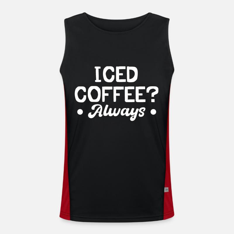 Eiskaffee? Immer Funktionelles Kontrast-Tank Top für Männer 