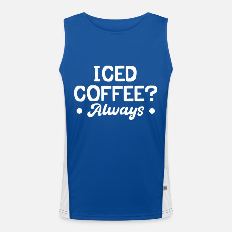 Eiskaffee? Immer Funktionelles Kontrast-Tank Top für Männer 