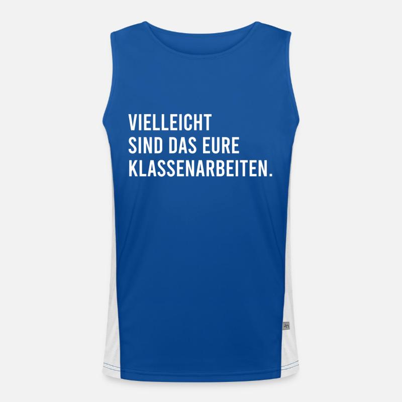 Vielleicht sind das eure Klassenarbeiten Funktionelles Kontrast-Tank Top für Männer 