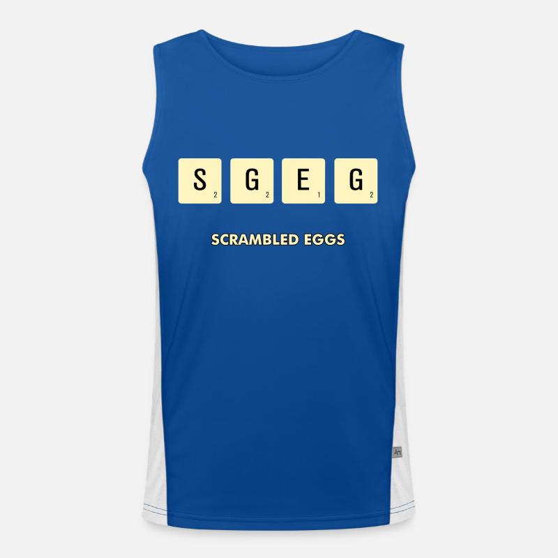 Scrambled Eggs Men's Functional Contrast Tank Top 