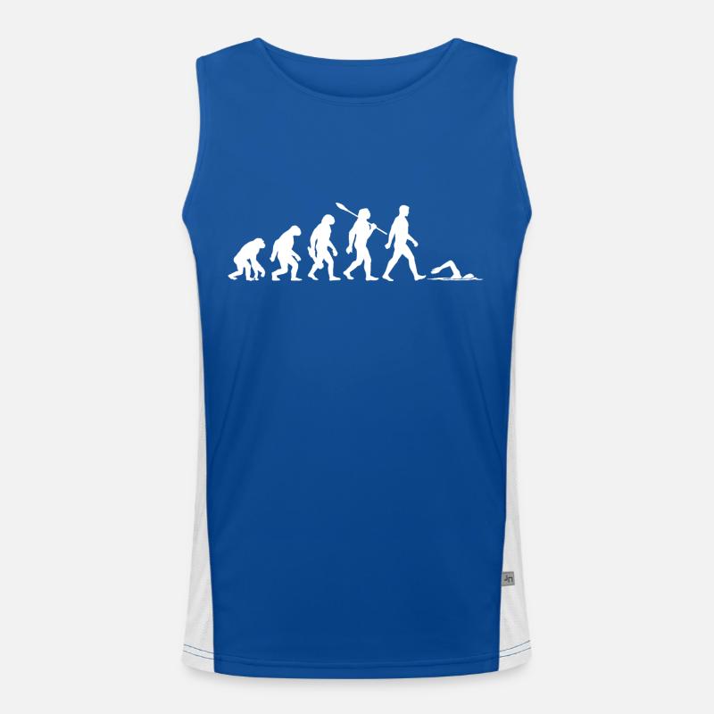 Evolution - Schwimmen - Wassersport Funktionelles Kontrast-Tank Top für Männer 