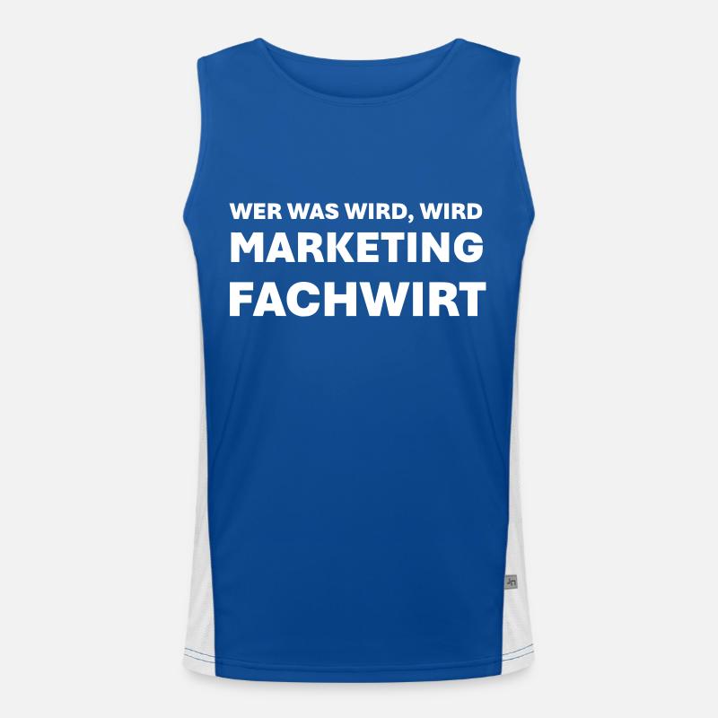 Wer was wird wird Marketingfachwirt Funktionelles Kontrast-Tank Top für Männer 