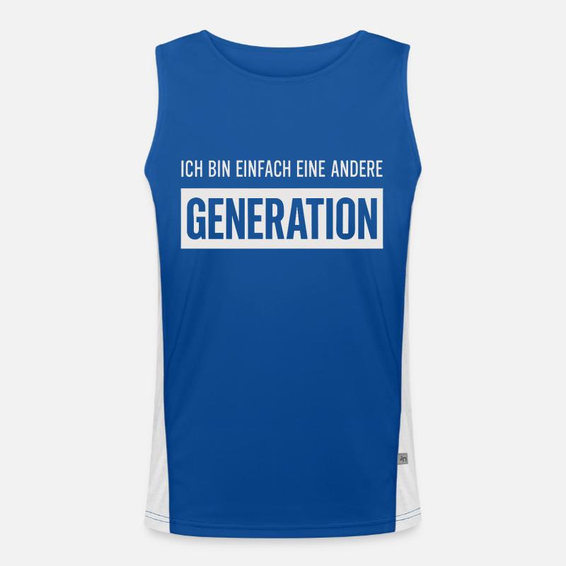 I'm just a different generation Men's Functional Contrast Tank Top 