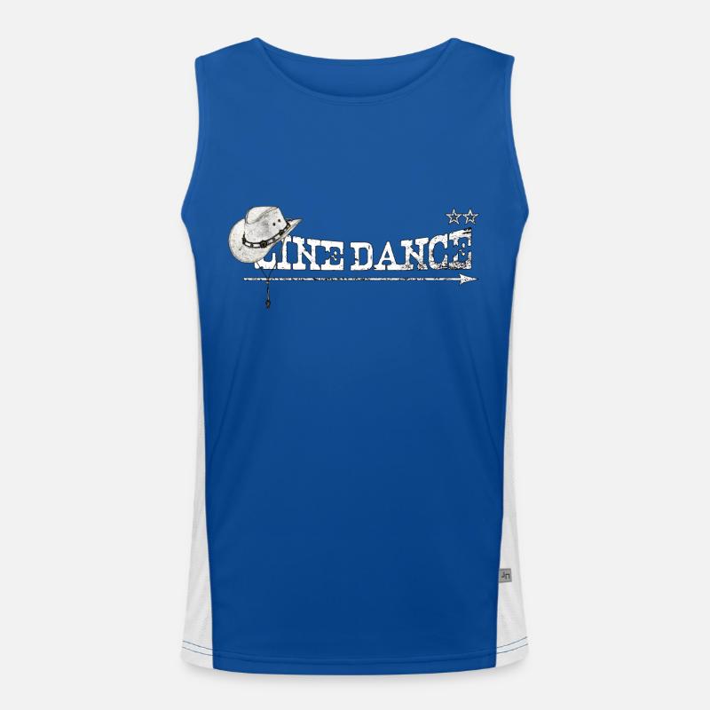 line dance Men's Functional Contrast Tank Top 