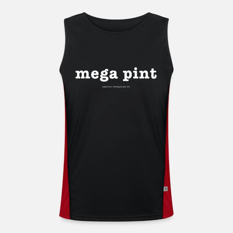 Mega Pint Funktionelles Kontrast-Tank Top für Männer 
