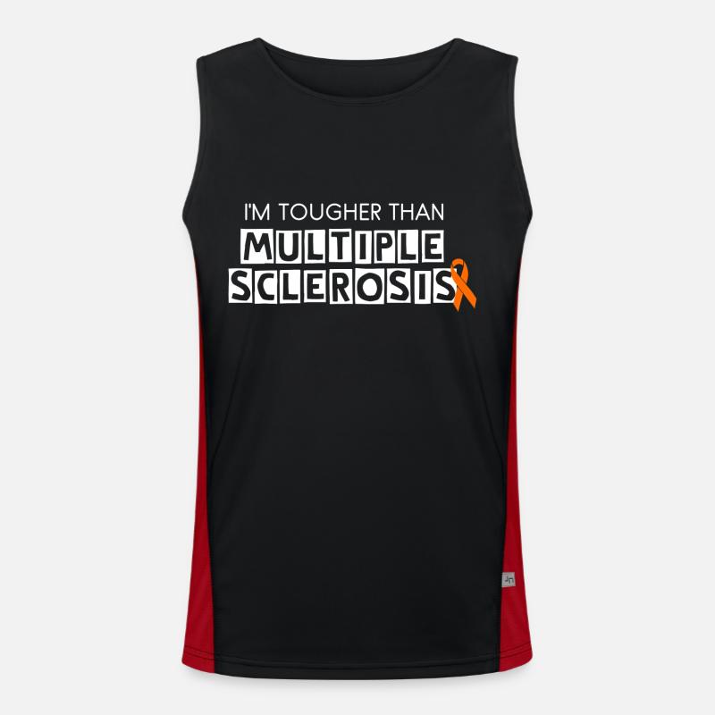 I'm Tougher Than MS Men's Functional Contrast Tank Top 