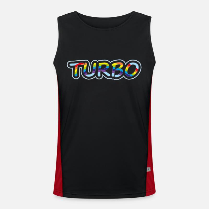 Turbo. Stylish design Men's Functional Contrast Tank Top 