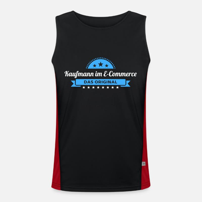 Kaufmann im E-Commerce Design für stolze Profis Funktionelles Kontrast-Tank Top für Männer 