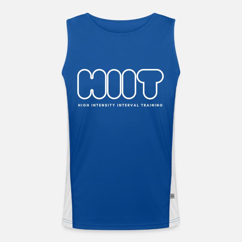 HIIT - HIGH INTENSITY INTERVAL TRAINING Funktionelles Kontrast-Tank Top für Männer 