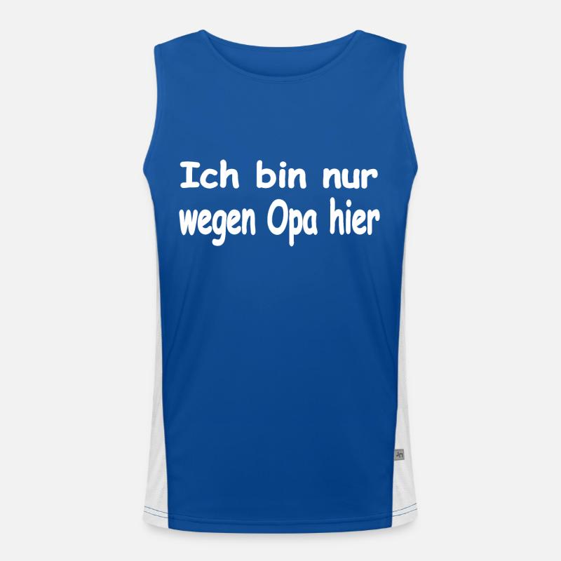 Opa Funktionelles Kontrast-Tank Top für Männer 