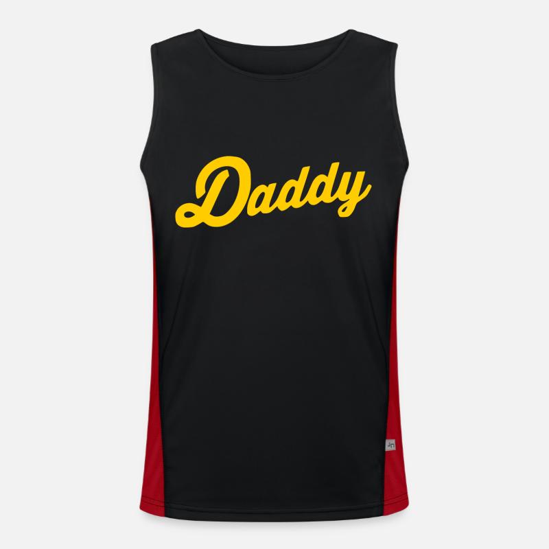 Daddy Funktionelles Kontrast-Tank Top für Männer 