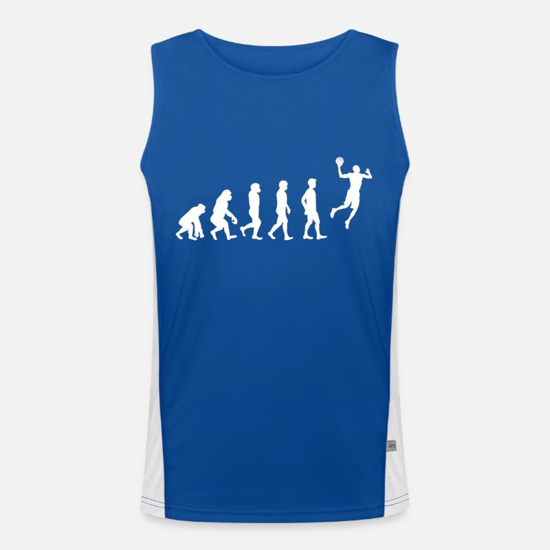 Basketball Evolution! Funktionelles Kontrast-Tank Top für Männer 