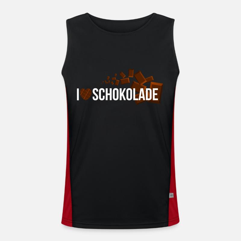 I love chocolate Men's Functional Contrast Tank Top 