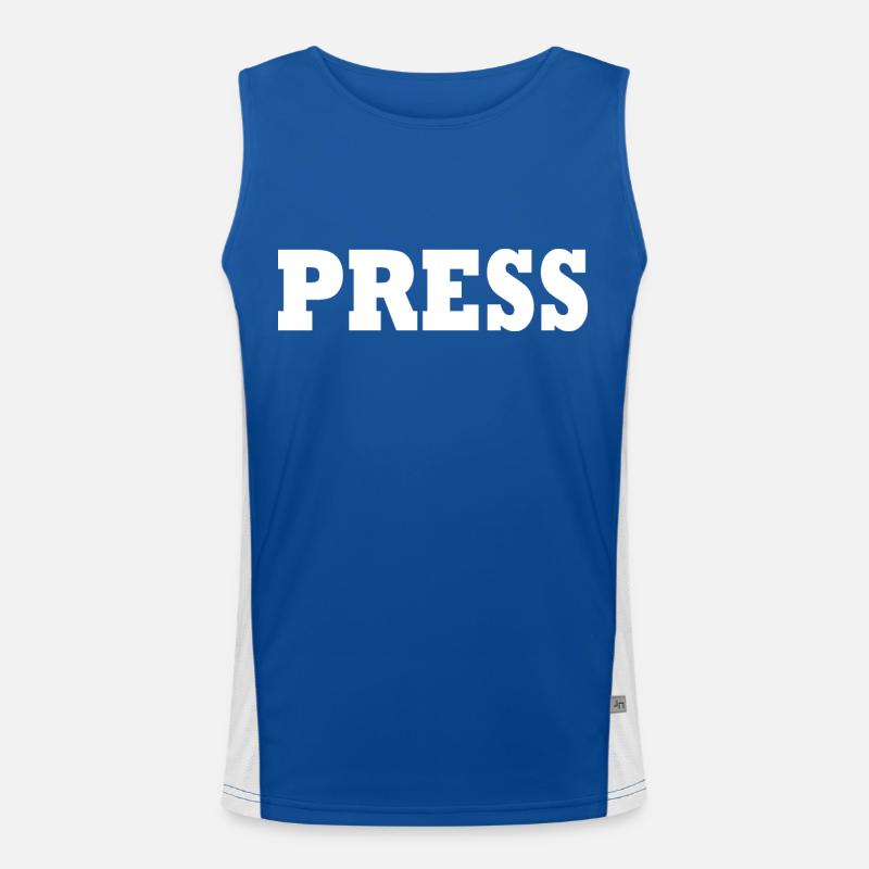 Press Funktionelles Kontrast-Tank Top für Männer 