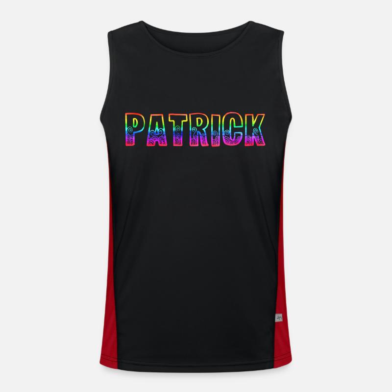 patrick rs regenbogen Funktionelles Kontrast-Tank Top für Männer 