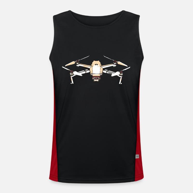 Drohne Funktionelles Kontrast-Tank Top für Männer 