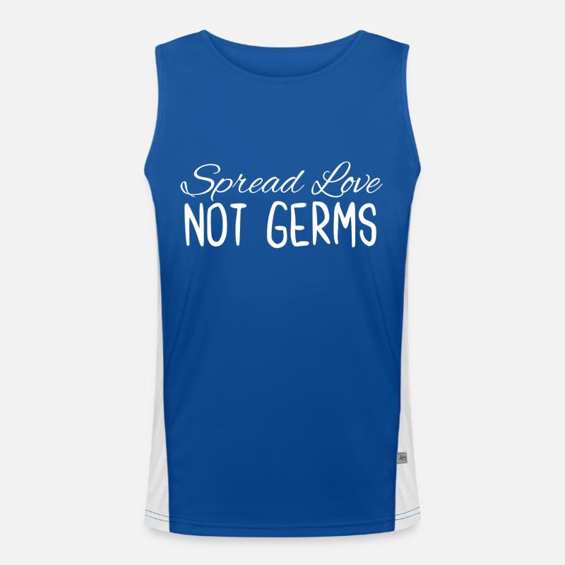 Spread Love Not Germs Men's Functional Contrast Tank Top 