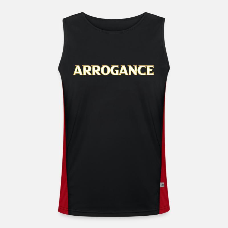Arrogance golden Funktionelles Kontrast-Tank Top für Männer 
