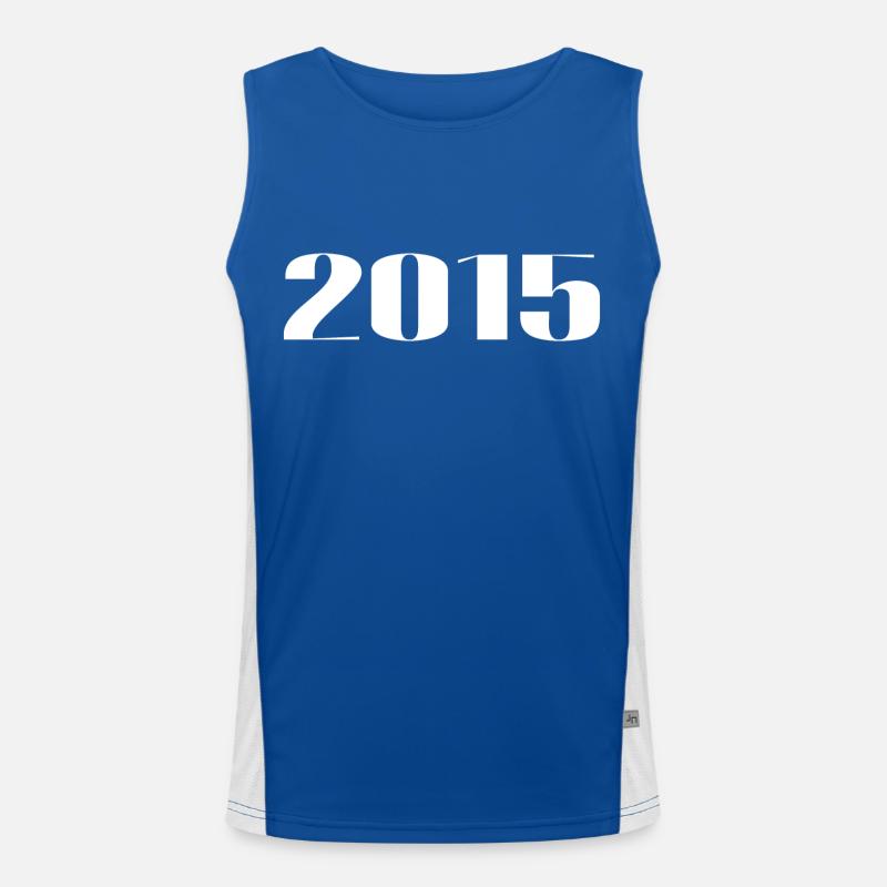 2015 - Geschenk geboren im Jahr 2015 Funktionelles Kontrast-Tank Top für Männer 