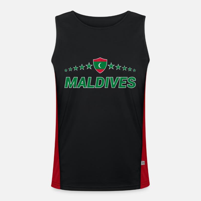 Malediven Funktionelles Kontrast-Tank Top für Männer 