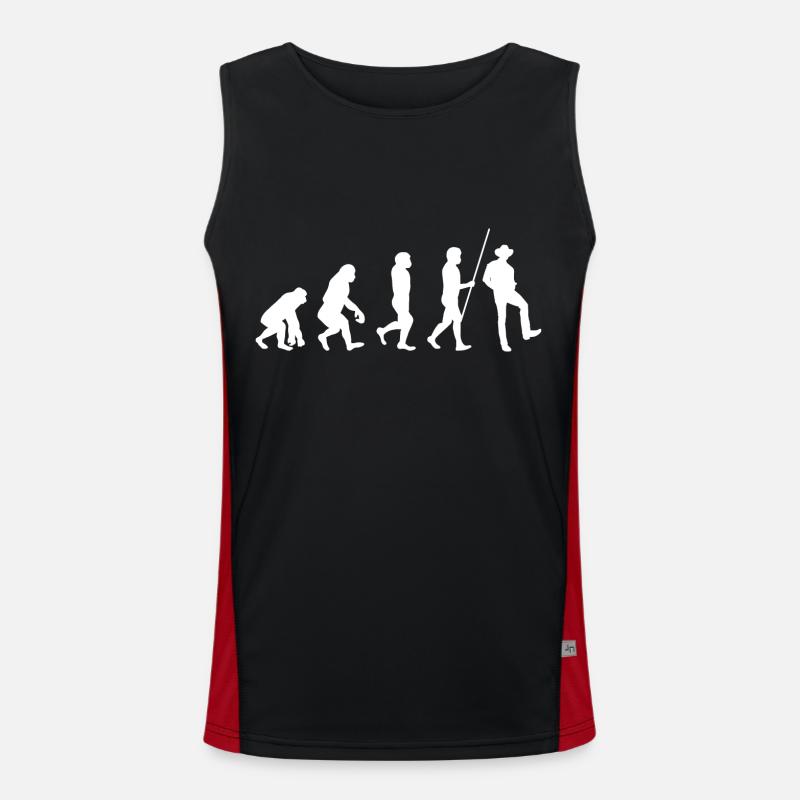 Line Dance Tänzer Funktionelles Kontrast-Tank Top für Männer 