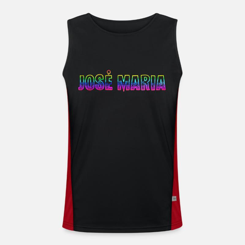 José Maria RS Rainbow Men's Functional Contrast Tank Top 
