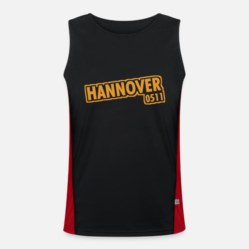 Hanover - 0511 - Area Code - Lower Saxony Men's Functional Contrast Tank Top 
