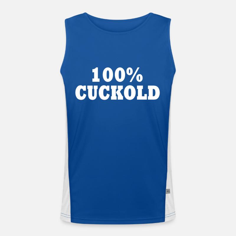 cuckold Funktionelles Kontrast-Tank Top für Männer 