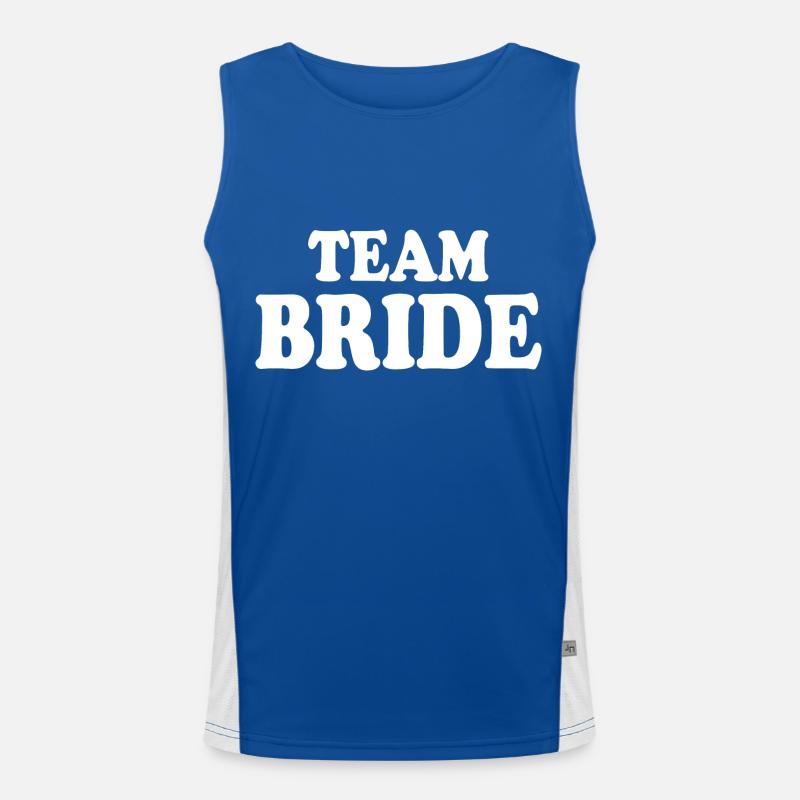 Team bride Funktionelles Kontrast-Tank Top für Männer 