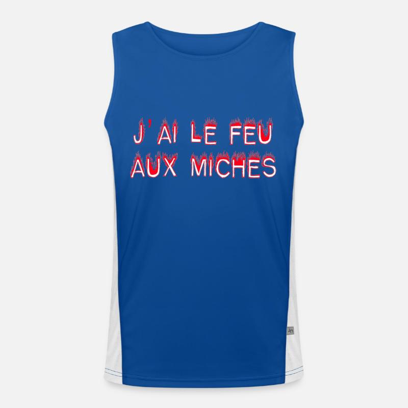 feu Débardeur respirant contrasté Homme 