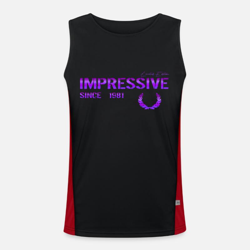 Impressive since 1981 Men's Functional Contrast Tank Top 