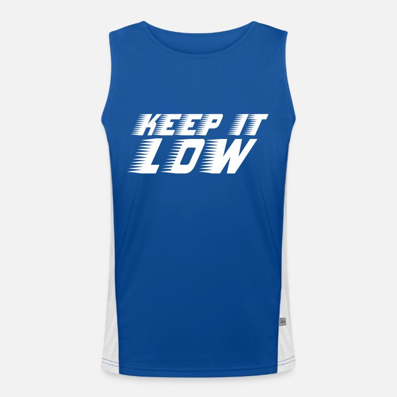 Keep it Low Tuning Tiefergelegt Static Air Tuning Funktionelles Kontrast-Tank Top für Männer 