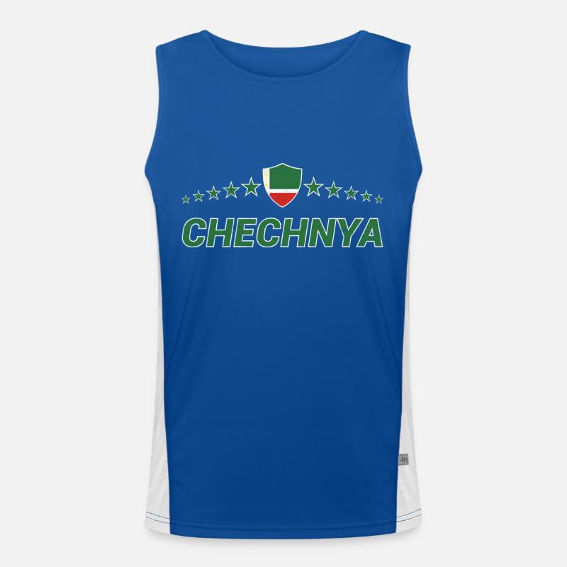 Tschetschenien Funktionelles Kontrast-Tank Top für Männer 