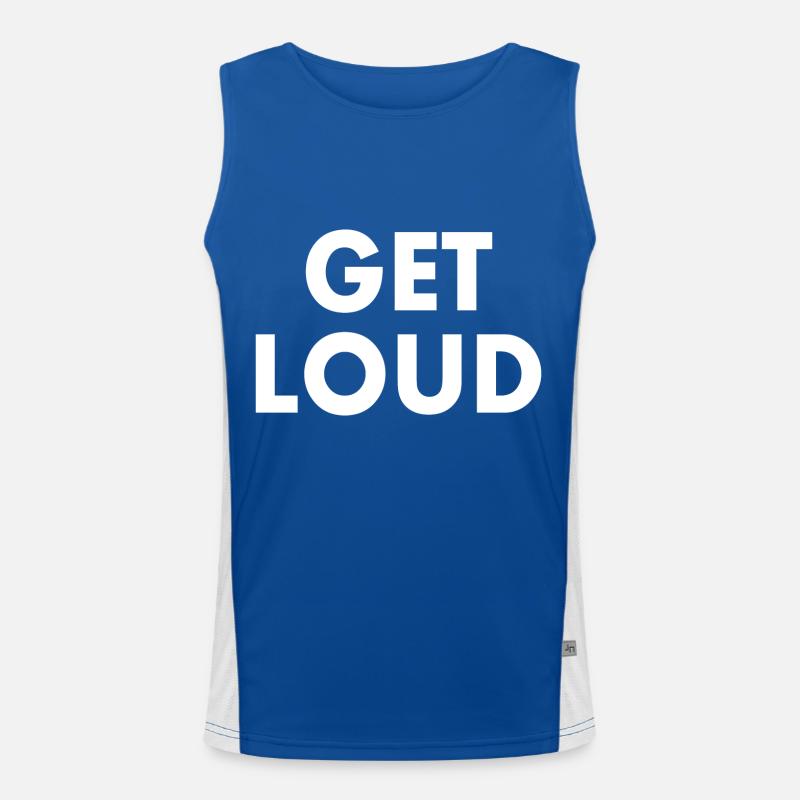 Get loud Funktionelles Kontrast-Tank Top für Männer 
