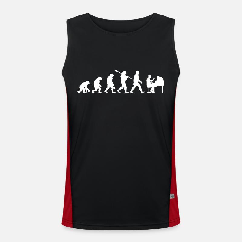 Evolution Piano Pianiste Piano Débardeur respirant contrasté Homme 