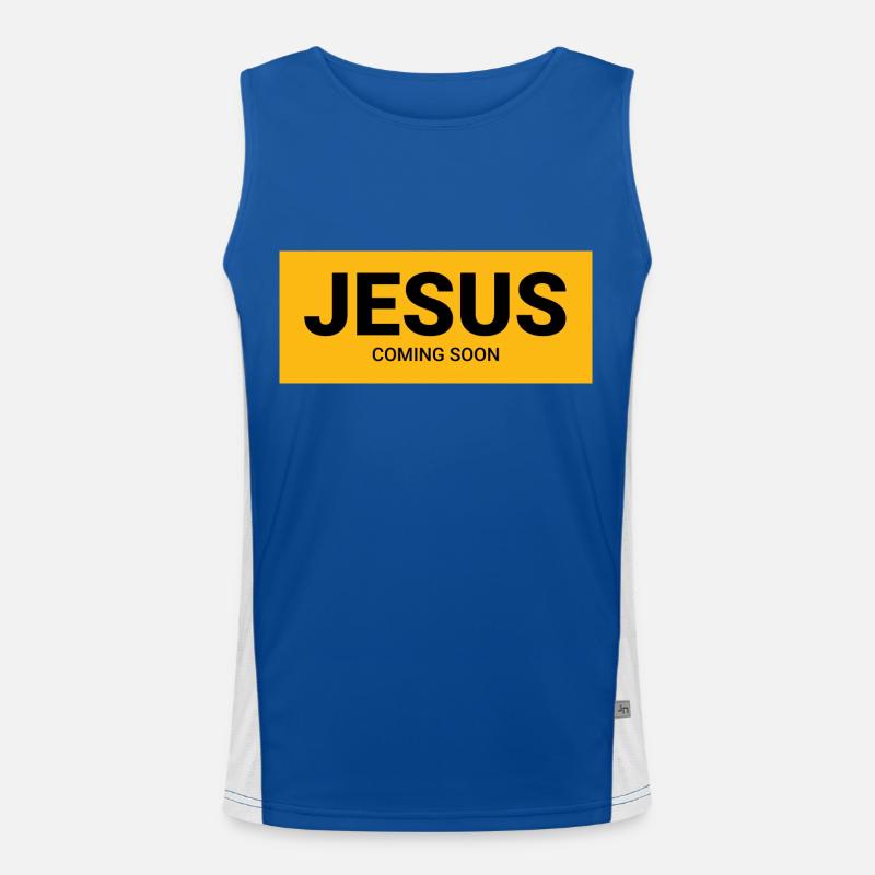 Jesus Men's Functional Contrast Tank Top 