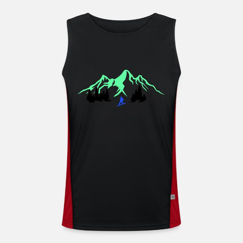 Snowboarding Funktionelles Kontrast-Tank Top für Männer 
