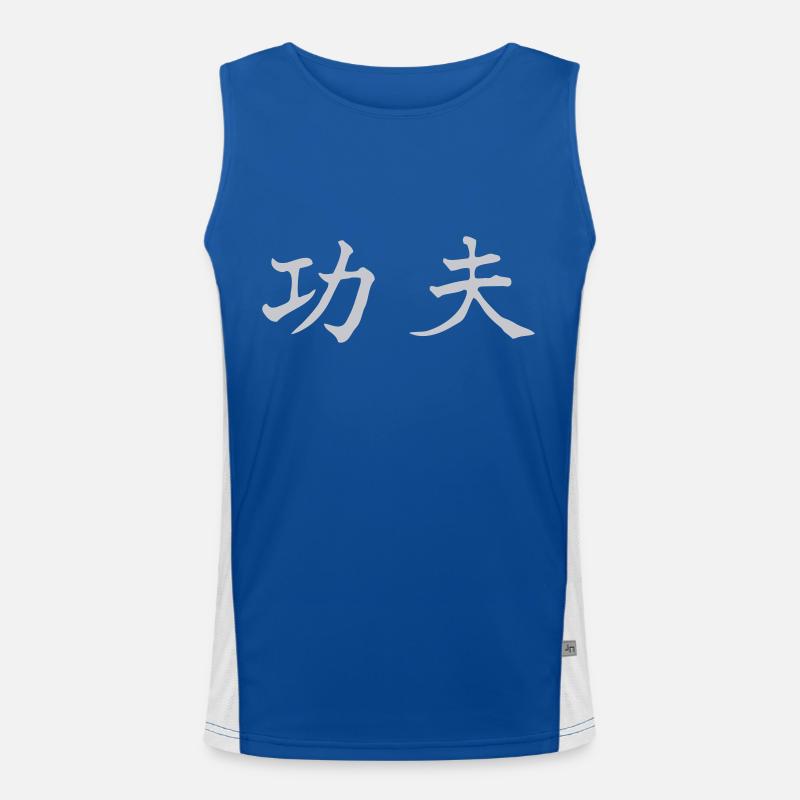Kung Fu chin. Funktionelles Kontrast-Tank Top für Männer 