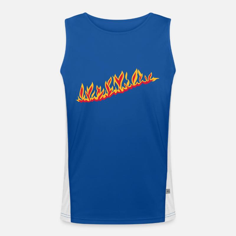 burningout_1l_2c Men's Functional Contrast Tank Top 