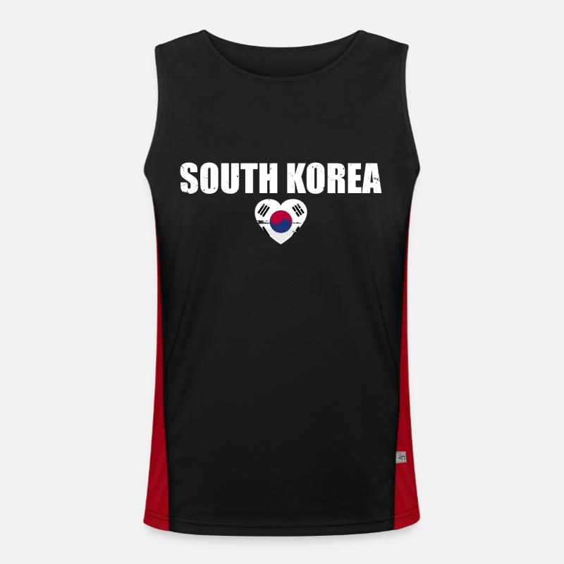 Corée du Sud Vintage Drapeau sud-coréen Corée du Sud Débardeur respirant contrasté Homme 