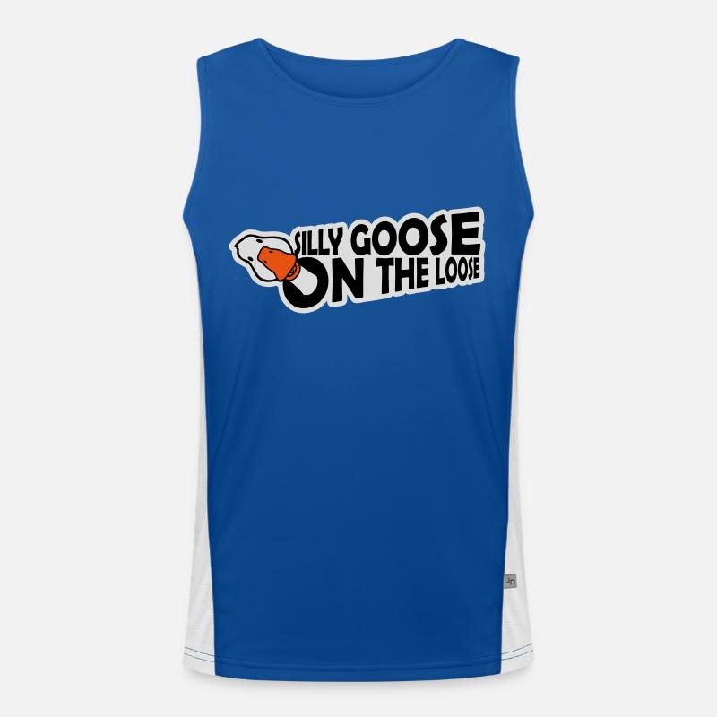 goose on the loose Funktionelles Kontrast-Tank Top für Männer 