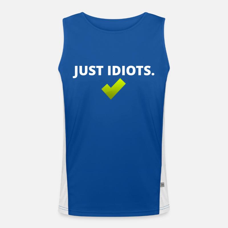 Conception juste idiote Débardeur respirant contrasté Homme 